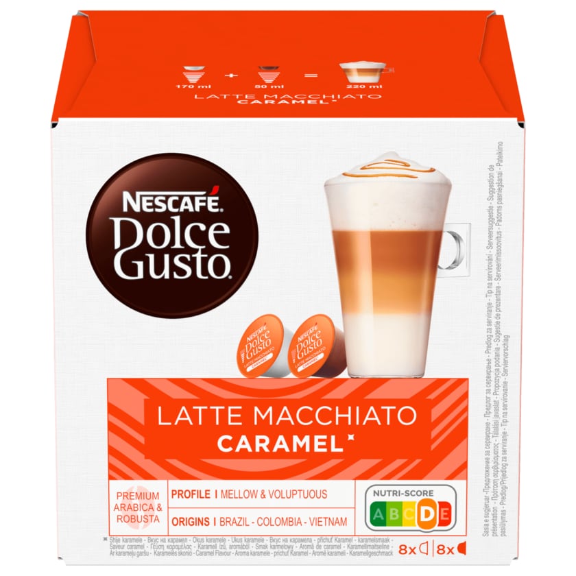 Nescafé Dolce Gusto Latte Macchiato Caramel 145,6, 16 Kapseln